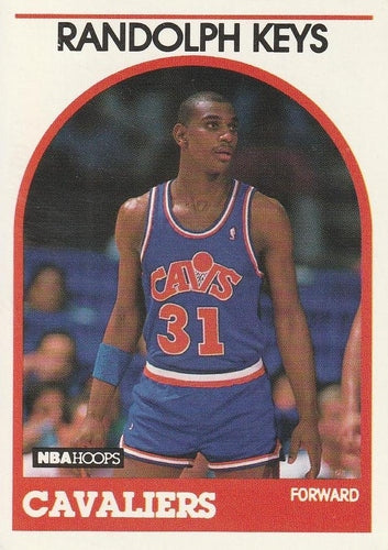 #181 Randolph Keys - Cleveland Cavaliers - 1989-90 Hoops Basketball