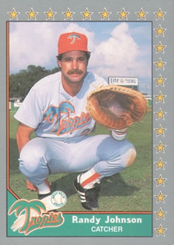 #181 Randy Johnson - West Palm Beach Tropics - 1990 Pacific Senior League Baseball