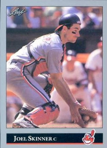 #181 Joel Skinner - Cleveland Indians - 1992 Leaf Baseball