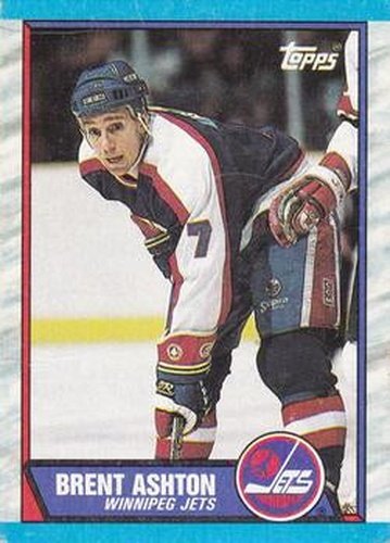 #181 Brent Ashton - Winnipeg Jets - 1989-90 Topps Hockey