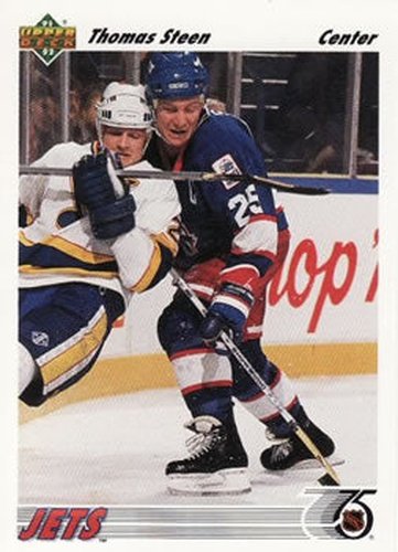 #181 Thomas Steen - Winnipeg Jets - 1991-92 Upper Deck Hockey
