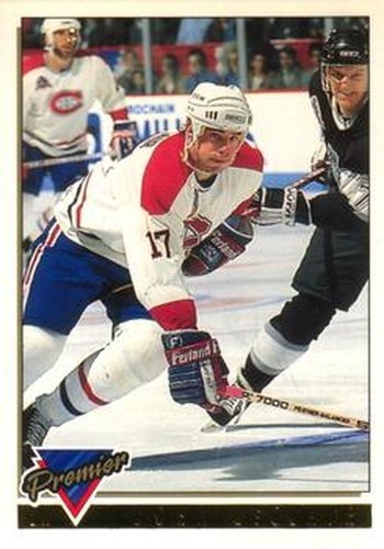 #181 John LeClair - Montreal Canadiens - 1993-94 O-Pee-Chee Premier Hockey - Gold