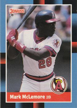 #181 Mark McLemore - California Angels - 1988 Donruss Baseball