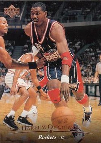 #181 Hakeem Olajuwon - Houston Rockets - 1995-96 Upper Deck Basketball