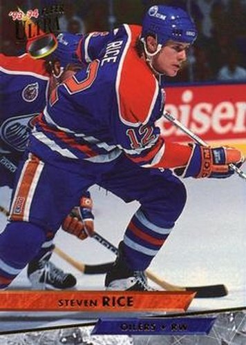 #181 Steven Rice - Edmonton Oilers - 1993-94 Ultra Hockey