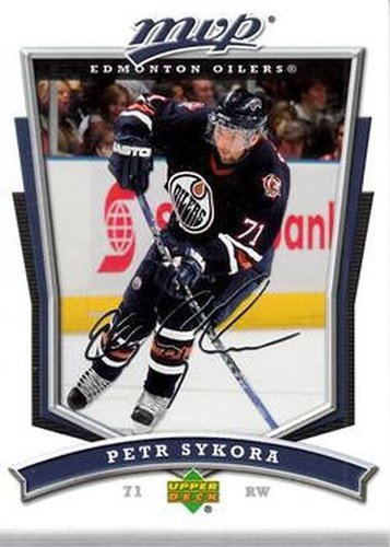 #181 Petr Sykora - Edmonton Oilers - 2007-08 Upper Deck MVP Hockey