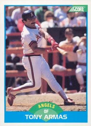 #182 Tony Armas - California Angels - 1989 Score Baseball