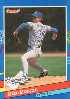 #182 Mike Morgan - Los Angeles Dodgers - 1991 Donruss Baseball