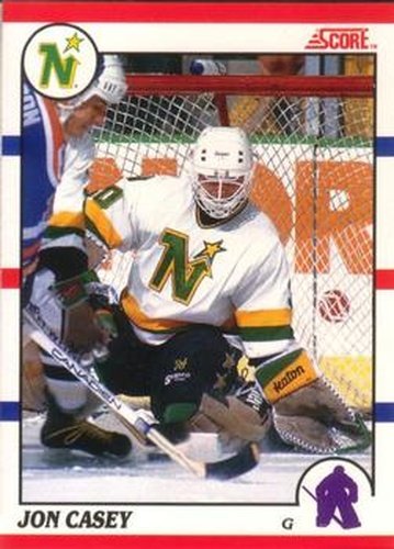#182 Jon Casey - Minnesota North Stars - 1990-91 Score Canadian Hockey