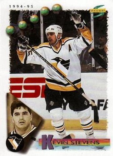 #182 Kevin Stevens - Pittsburgh Penguins - 1994-95 Score Hockey