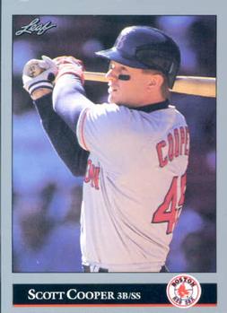 #182 Scott Cooper - Boston Red Sox - 1992 Leaf Baseball