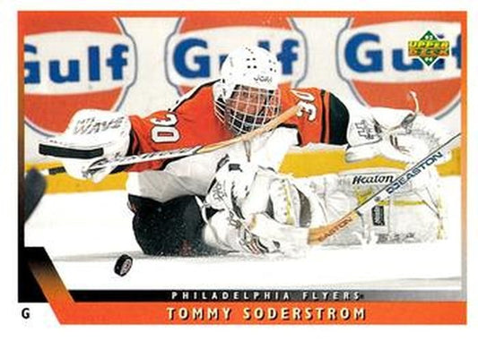 #182 Tommy Soderstrom - Philadelphia Flyers - 1993-94 Upper Deck Hockey