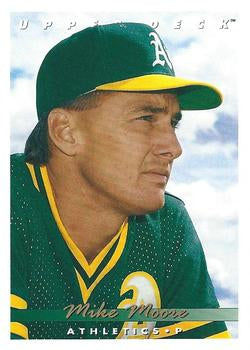 #182 Mike Moore - Oakland Athletics - 1993 Upper Deck Baseball