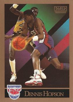#182 Dennis Hopson - New Jersey Nets - 1990-91 SkyBox Basketball