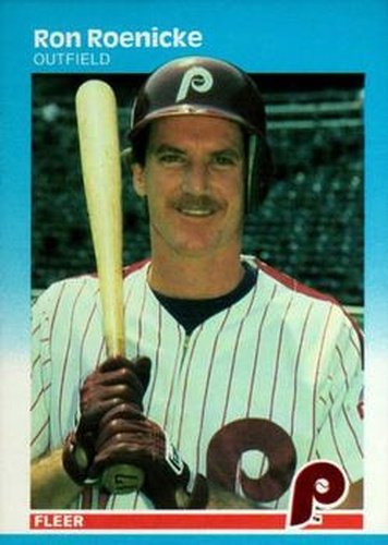 #182 Ron Roenicke - Philadelphia Phillies - 1987 Fleer Baseball