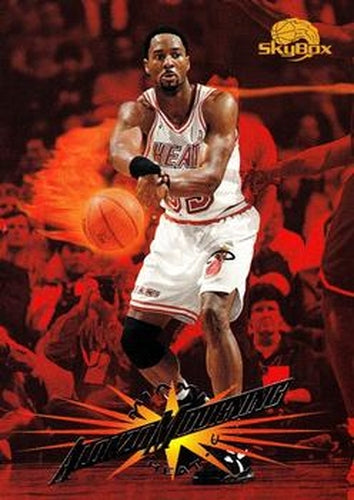 #182 Alonzo Mourning - Miami Heat - 1995-96 SkyBox Premium Basketball