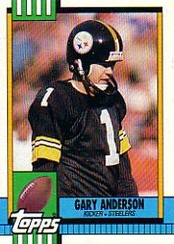 #182 Gary Anderson - Pittsburgh Steelers - 1990 Topps Football
