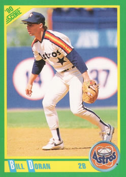 #182 Bill Doran - Houston Astros - 1990 Score Baseball