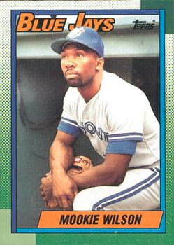 #182 Mookie Wilson - Toronto Blue Jays - 1990 O-Pee-Chee Baseball