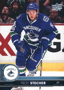 #182 Troy Stecher - Vancouver Canucks - 2017-18 Upper Deck Hockey