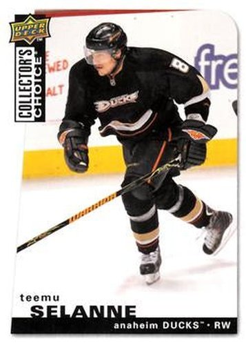 #182 Teemu Selanne - Anaheim Ducks - 2008-09 Collector's Choice Hockey