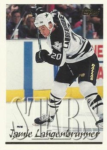 #182 Jamie Langenbrunner - Dallas Stars - 1995-96 Topps Hockey