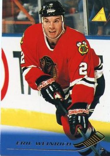 #182 Eric Weinrich - Chicago Blackhawks - 1995-96 Pinnacle Hockey