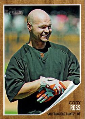 #182 Cody Ross - San Francisco Giants - 2011 Topps Heritage Baseball