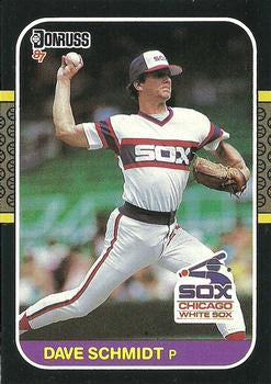 #182 Dave Schmidt - Chicago White Sox - 1987 Donruss Baseball