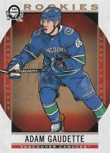 #182 Adam Gaudette - Vancouver Canucks - 2018-19 O-Pee-Chee Coast to Coast Hockey