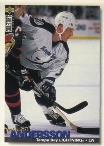 #182 Mikael Andersson - Tampa Bay Lightning - 1995-96 Collector's Choice Hockey