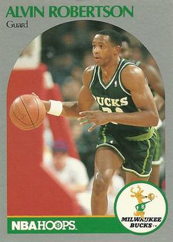 #182 Alvin Robertson - Milwaukee Bucks - 1990-91 Hoops Basketball