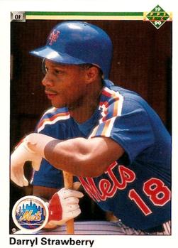 #182 Darryl Strawberry - New York Mets - 1990 Upper Deck Baseball