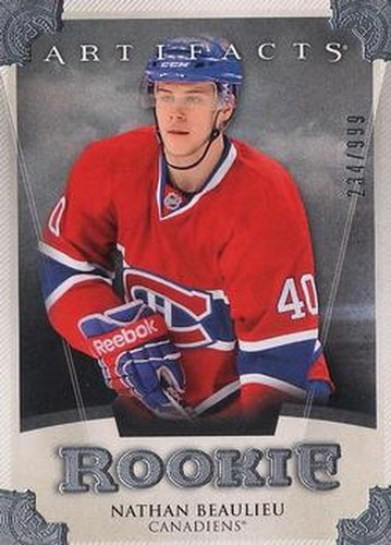 #182 Nathan Beaulieu - Montreal Canadiens - 2013-14 Upper Deck Artifacts Hockey