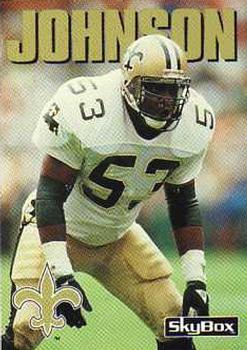 #182 Vaughan Johnson - New Orleans Saints - 1992 SkyBox Impact Football