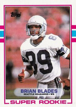 #182 Brian Blades - Seattle Seahawks - 1989 Topps Football
