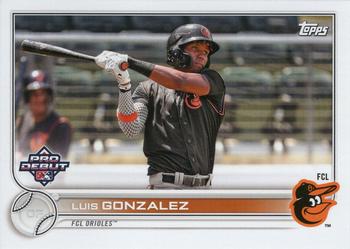 #PD-182 Luis Gonzalez - FCL Orioles - 2022 Topps Pro Debut Baseball