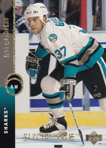 #182 Rob Gaudreau - San Jose Sharks - 1994-95 Upper Deck Hockey - Electric Ice