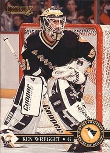 #182 Ken Wregget - Pittsburgh Penguins - 1995-96 Donruss Hockey