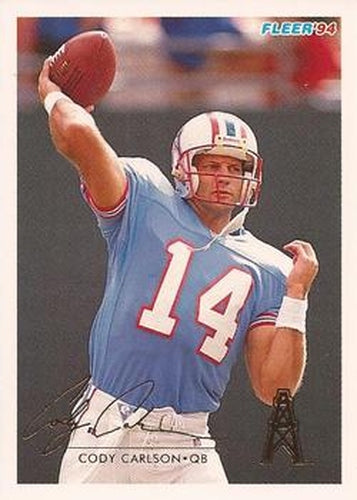 #182 Cody Carlson - Houston Oilers - 1994 Fleer Football