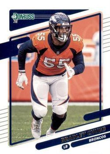 #182 Bradley Chubb - Denver Broncos - 2021 Donruss Football