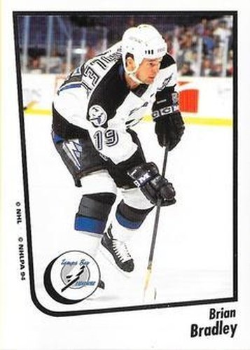 #182 Brian Bradley - Tampa Bay Lightning - 1994-95 Panini Hockey Stickers