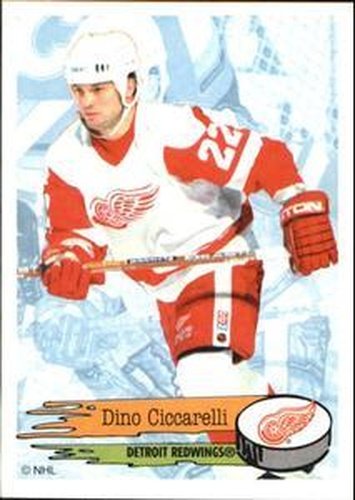 #182 Dino Ciccarelli - Detroit Red Wings - 1995-96 Panini Hockey Stickers
