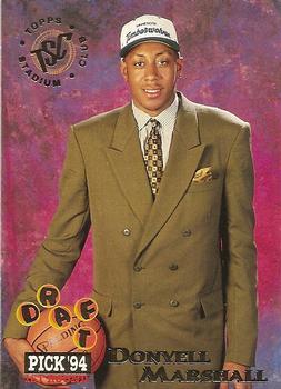 #182 Donyell Marshall - Minnesota Timberwolves - 1994-95 Stadium Club Basketball