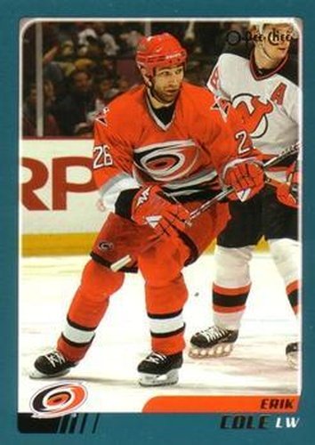 #182 Erik Cole - Carolina Hurricanes - 2003-04 O-Pee-Chee Hockey