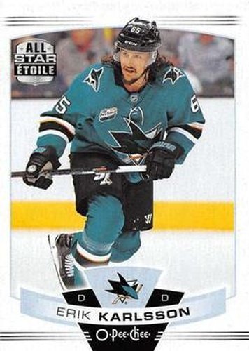 #182 Erik Karlsson - San Jose Sharks - 2019-20 O-Pee-Chee Hockey