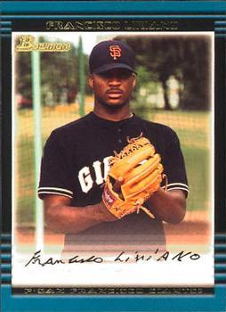 #182 Francisco Liriano - San Francisco Giants - 2002 Bowman Baseball