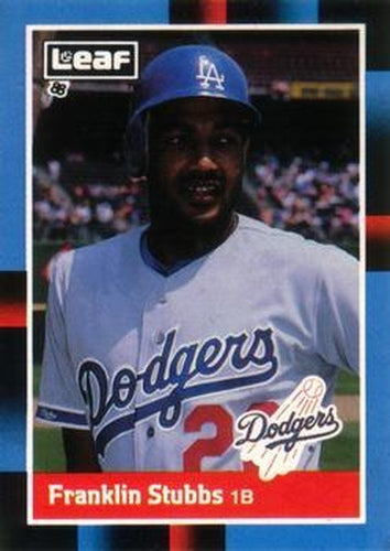 #182 Franklin Stubbs - Los Angeles Dodgers - 1988 Leaf Baseball