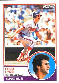 #182 Fred Lynn - California Angels - 1983 O-Pee-Chee Baseball