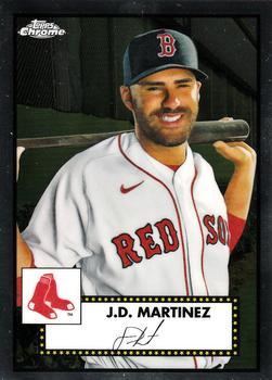 #182 J.D. Martinez - Boston Red Sox - 2021 Topps Chrome Platinum Anniversary Baseball